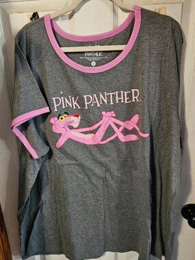 NWT Torrid Pink Panther Ringer Tee top 5X(28W) DARLING!